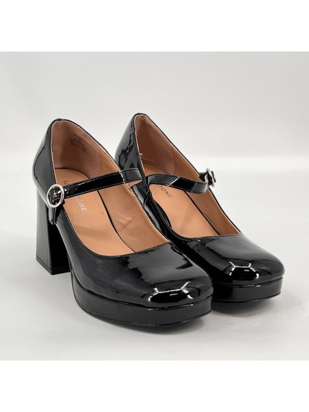 Sun + Stone Women's Vaneciaa Mary Jane Pumps - Black - Women's Size 9 M